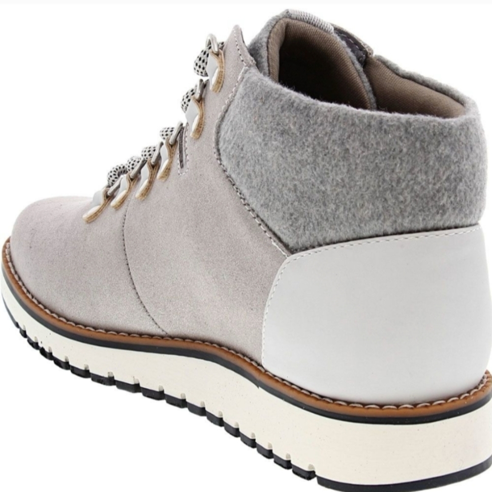 🔴SALE! Cliffs by White Mountain Silver Gray Collins Hiking Inspired Ankle Boots - Picture 2 of 15